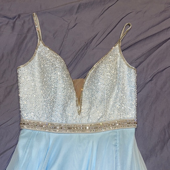 Sherri Hill Prom Dress - Light Blue - Picture 5 of 8